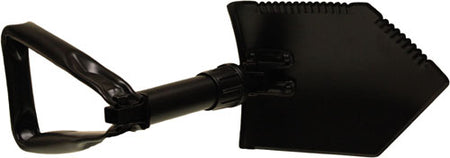 Red Rock Military Tri-Fold Shovel with Case 23 Inch Open Black