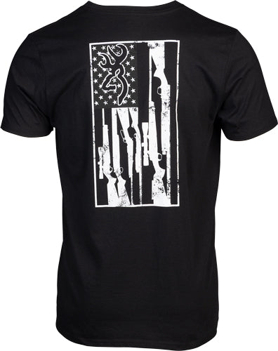 BROWNING SS T-SHIRT BROWNING LEGACY FLAG BLACK XLARGE