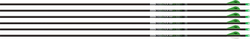 Easton Axis 5MM 300 Arrow 6-Pack with HalfOut and 2" Blazer Vanes