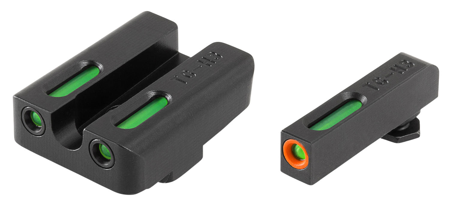 TruGlo TG13GL2PC TFX Pro Green Tritium Fiber Optic Front & Rear Iron Sight Set for Glock