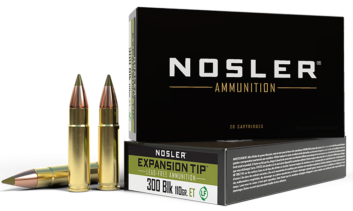 Nosler Expansion Tip .300 AAC Blackout 110 gr PolyTip ammo