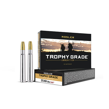Nosler 40608 Trophy Grade Safari Nosler Solid  300 Grain .375 H&H Mag