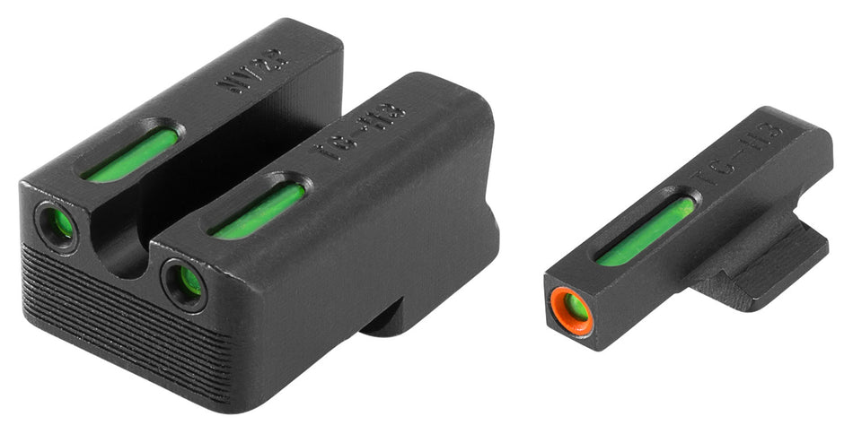 TruGlo TG13NV3PC TFX Pro Tritium Fiber Optic Sight Set for 1911 3" Officer & 4.25" Commander