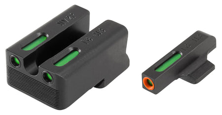 TruGlo TG13NV4PC TFX Pro Tritium Fiber Optic Sight Set for 1911 3" Officer & 4.25" 9mm