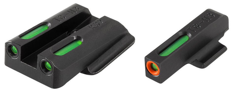 TruGlo TG13RS2PC TFX Pro Green Tritium Fiber Optic Front & Rear Sight Set for Ruger Pistols