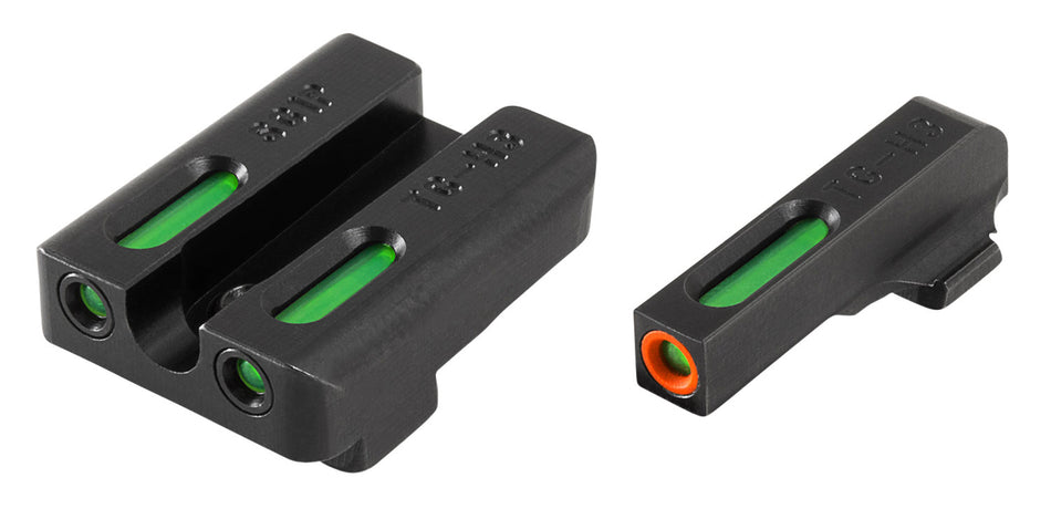 TruGlo TG13SG1PC TFX Pro Green Tritium Fiber Optic Front & Rear Sight Set for Sig Sauer