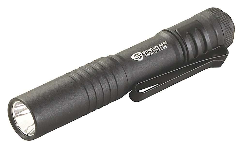 Streamlight 66318 MicroStream Pocket Flashlight Black Anodized 45 Lumens White C4 LED