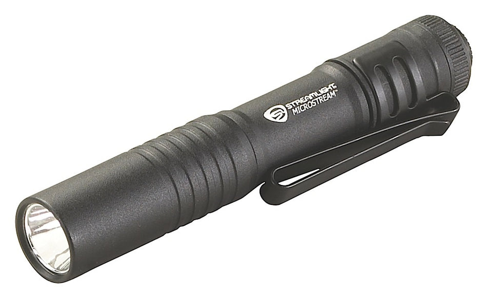 Streamlight 66318 MicroStream Pocket Flashlight Black Anodized 45 Lumens White C4 LED