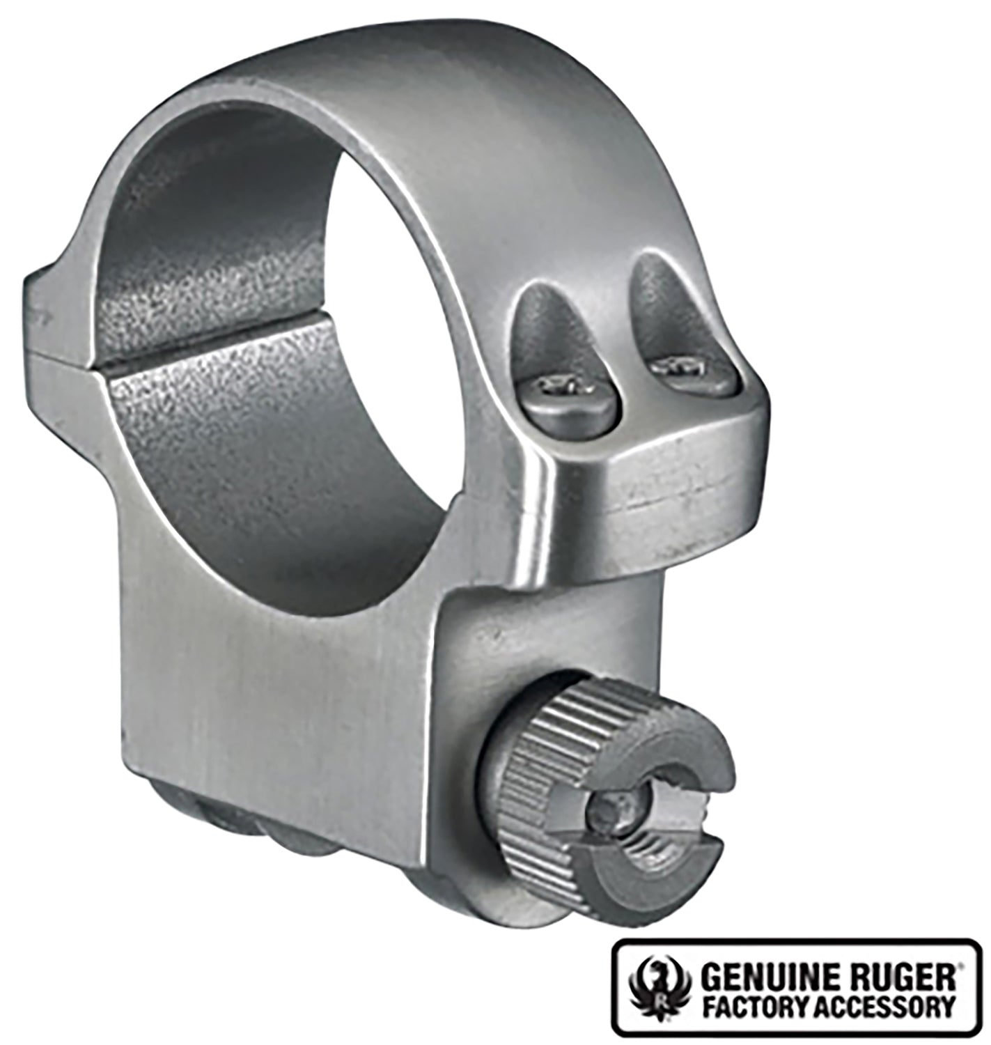 Ruger 90282 4K 1" Medium Scope Ring Silver