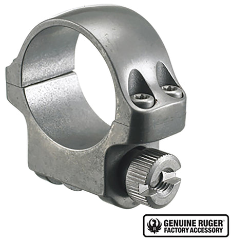 Ruger 90293 3KTG 1" Low Scope Ring Silver