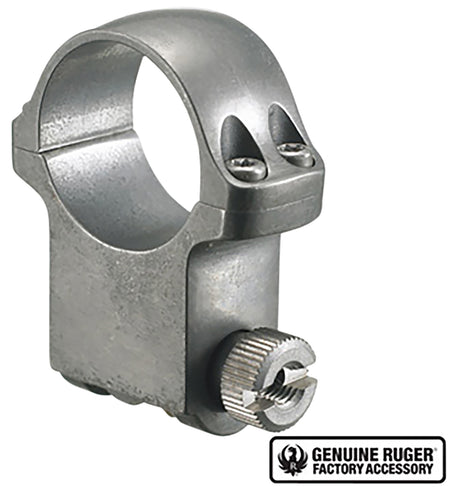Ruger 90296 6KTG Scope Ring Silver 1-Inch Extra High