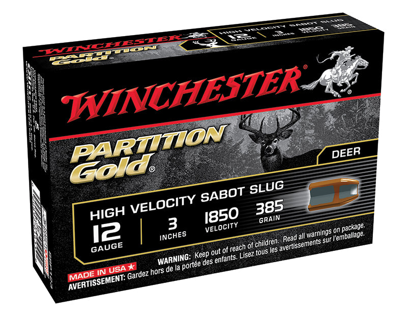 Winchester PARTITION GOLD High Velocity Hunting 12 Gauge 3 in / 3 in Slug 7/8 oz