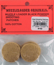 M-Loader Original Oiled Patch 50-59 Cal .010 100-Pack