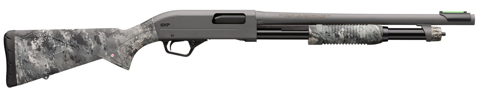 Winchester Repeating Arms 512450695 SXP Hybrid Defender 20 Gauge 3" Chamber 5+1 (2.75") 18", Gray Barrel/Rec, TrueTimber Midnight Synthetic Furniture, Fiber Optic Front