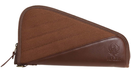 Ruger Wrangler Revolver Case Caramel 11" Cotton Canvas Faux Leather