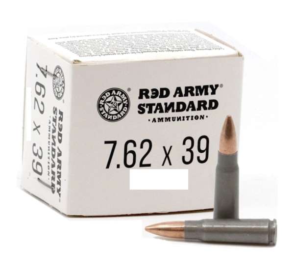 Century Arms RED ARMY STANDARD Rifle Ammo Target 7.62x39mm 122 gr BTHP ammo