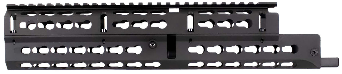 Aim Sports MKAK04 AK-47 13.40" Long KeyMod Drop-In Handguard, Black Anodized 6061-T6 Aluminum