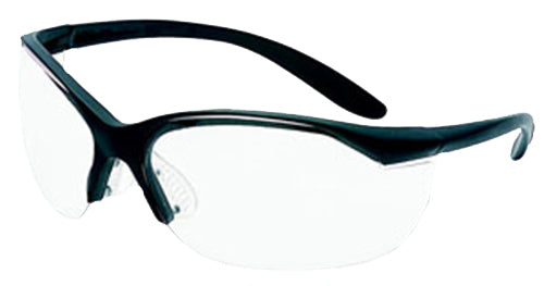 Howard Leight Uvex Vapor II Shooting Glasses Clear Anti-Fog Polycarbonate Lens Black Frame