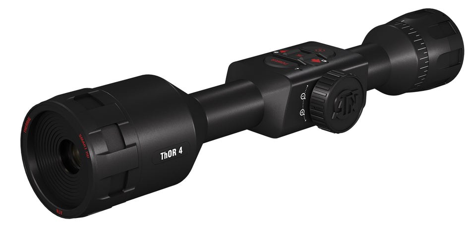 ATN Thor 4 384 Thermal Rifle Scope Black Anodized 1.25-5x 384x288 60Hz Multi Reticle with Rangefinder