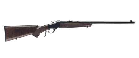 Winchester Repeating Arms 524100104 Model 1885 Low Wall Hunter Full Size 22 WMR 1rd 24" Brushed Polish Blued Octagon Barrel, Brushed Polish Blued Drilled & Tapped Steel Receiver, Satin Walnut Fixed St