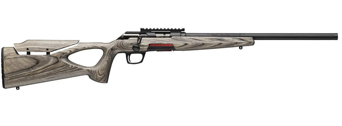 Winchester Repeating Arms 525227286 Xpert Target 17 WSM 8+1 18" Matte Black Threaded Barrel, Matte Black Steel Receiver w/Picatinny Rail, Gray Thumbhole w/Adjustable Comb Laminate Stock