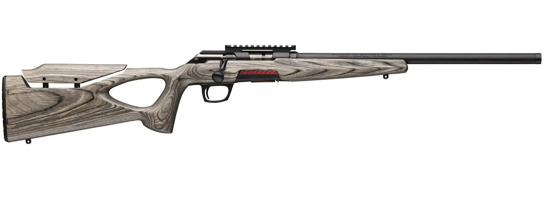 Winchester Repeating Arms 525227286 Xpert Target 17 WSM 8+1 18" Matte Black Threaded Barrel, Matte Black Steel Receiver w/Picatinny Rail, Gray Thumbhole w/Adjustable Comb Laminate Stock