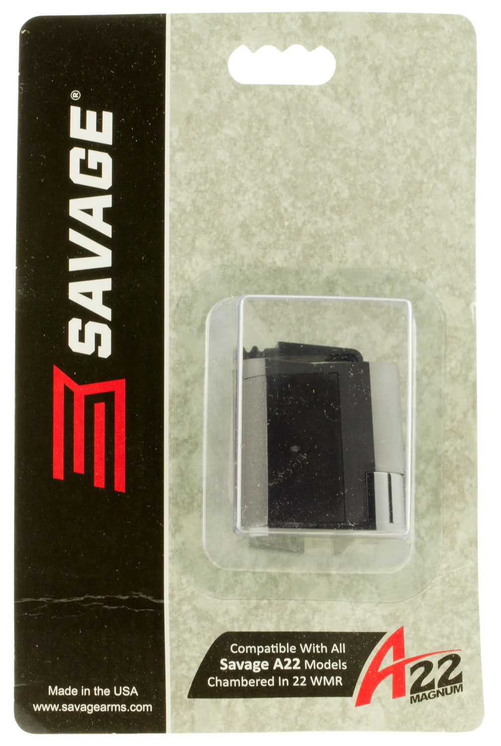 Savage Arms 47205 A22/B22 10-Round Rotary .22 WMR Magazine - Black Metal