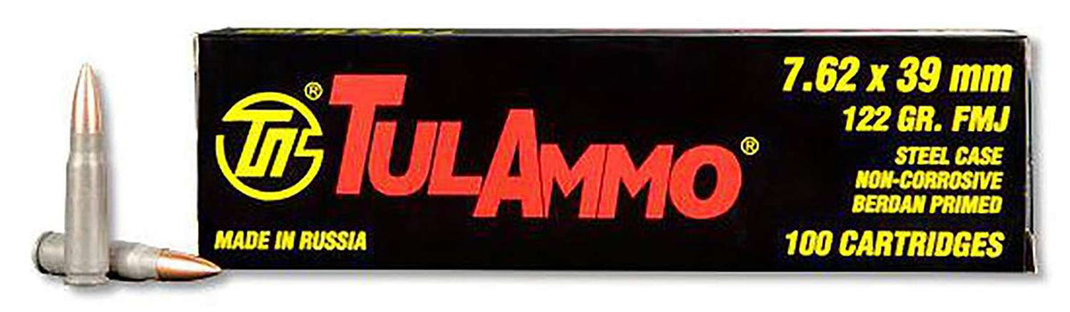 Tulammo TULAMMO 7.62x39mm 122 gr FMJ ammo