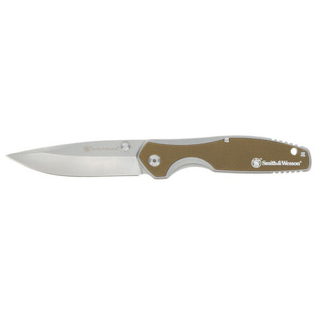 Smith & Wesson Cleft Spring Assisted Folding Knife G10 Grip 3.38" Blade