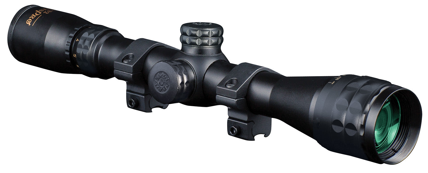 Konus 7267 KonusPro Matte Black 3-9x32mm AO 1" Tube Engraved 30/30 Duplex Reticle w/ Mounting Rings