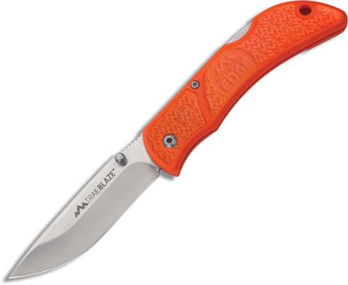 Outdoor Edge 3.3in Trailblaze Orange Folding Knife 4 Pack