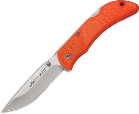 Outdoor Edge 3.3in Trailblaze Orange Folding Knife 4 Pack