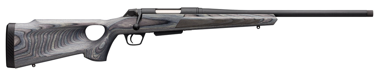 Winchester Guns 535727226 XPR Thumbhole Varmint SR 270 Win 3+1 Cap 24" TB Blued Perma-Cote Rec Matte Black Laminate Fixed Thumbhole Stock Right Hand with MOA Trigger System (Full Size) No Sights