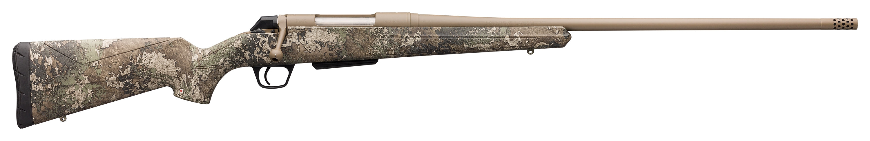 Winchester Guns 535773218 XPR Hunter 7mm-08 Rem 3+1 Cap 22" MB Flat Dark Earth Perma-Cote Rec TrueTimber Strata Stock Right Hand with MOA Trigger System (Full Size) No Sights