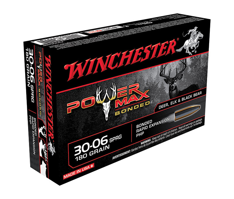 Winchester Power Max Bonded .30-06 Springfield 180 gr BHP ammo