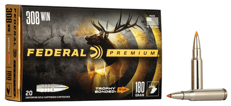 Federal P308TT1 Premium Trophy Bonded Tip  180 Grain .308 Win / 7.62x51mm