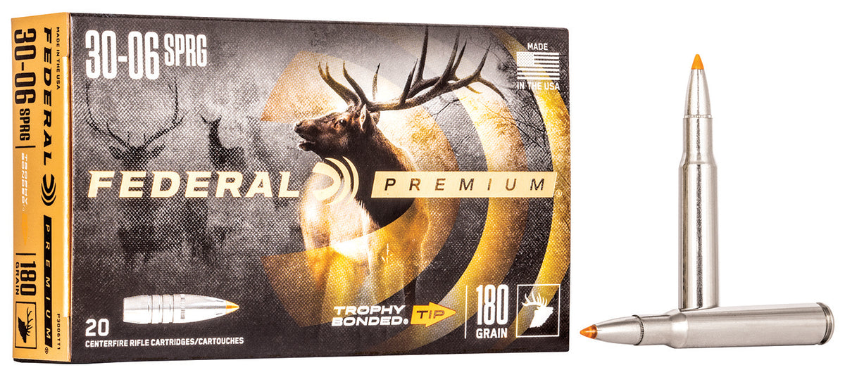 Federal P3006TT1 Premium Trophy Bonded Tip  180 Grain .30-06 Springfield