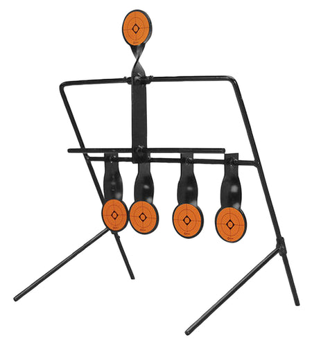 Caldwell 820585 AR500 Steel Resetting Airgun Target Black/Orange 1.50" Impact Motion
