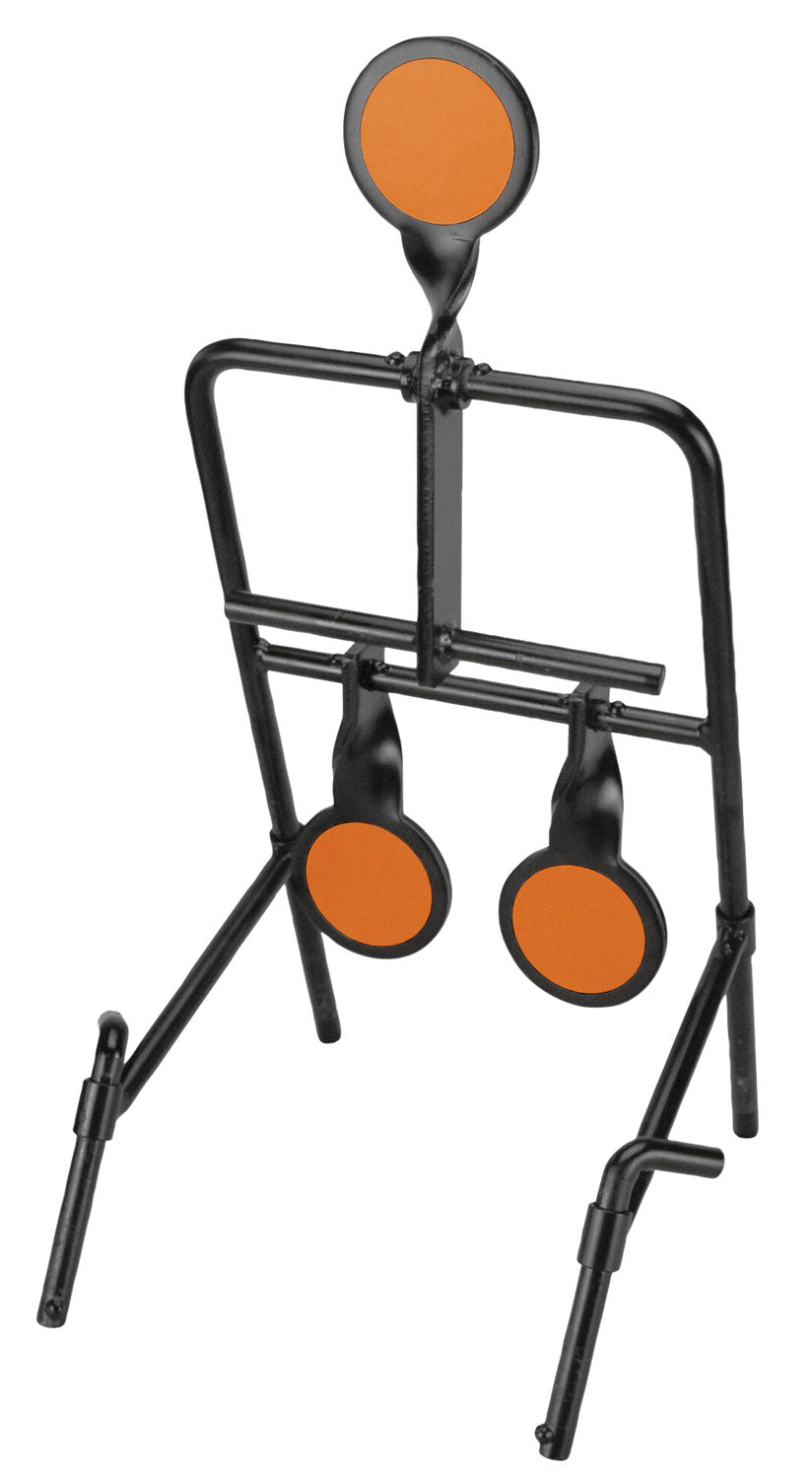 Caldwell 1071002 Resetting Handgun Steel Target Black/Orange Circle 3.50" Impact Motion