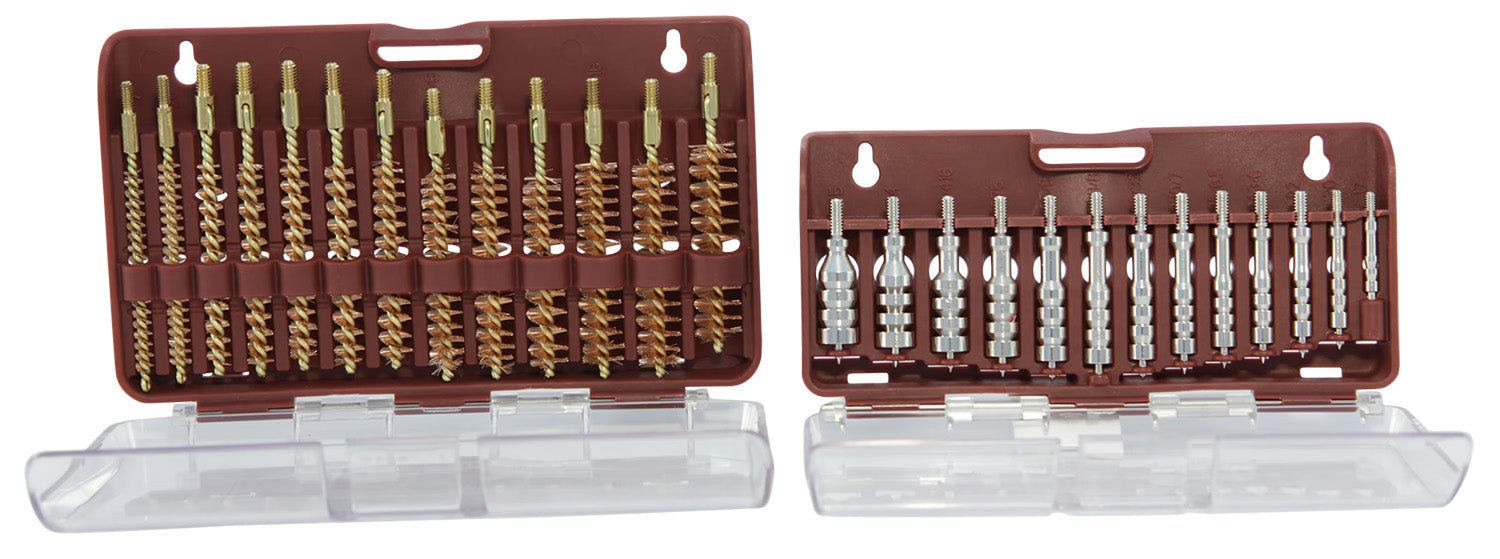 Tipton 444777 Jag & Bore Brush Set 17-45 Cal 8-32 Thread 26 Pieces