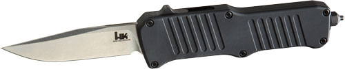 Hogue HK Mini Incursion 2.95" OTF Auto Knife Clip Point Aluminum Matte Black 54050