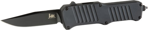 Hogue HK Mini Incursion 2.95" OTF Auto Knife Clip Point Aluminum Matte Black