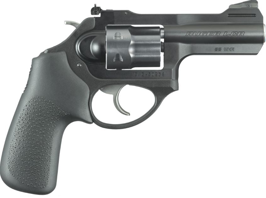 Ruger 5437 LCRx 22 WMR 3" Matte Black Barrel, 6 Shot PVD Finished Cylinder, Matte Black 7000-Series Aluminum Frame, Hogue Tamer Monogrip