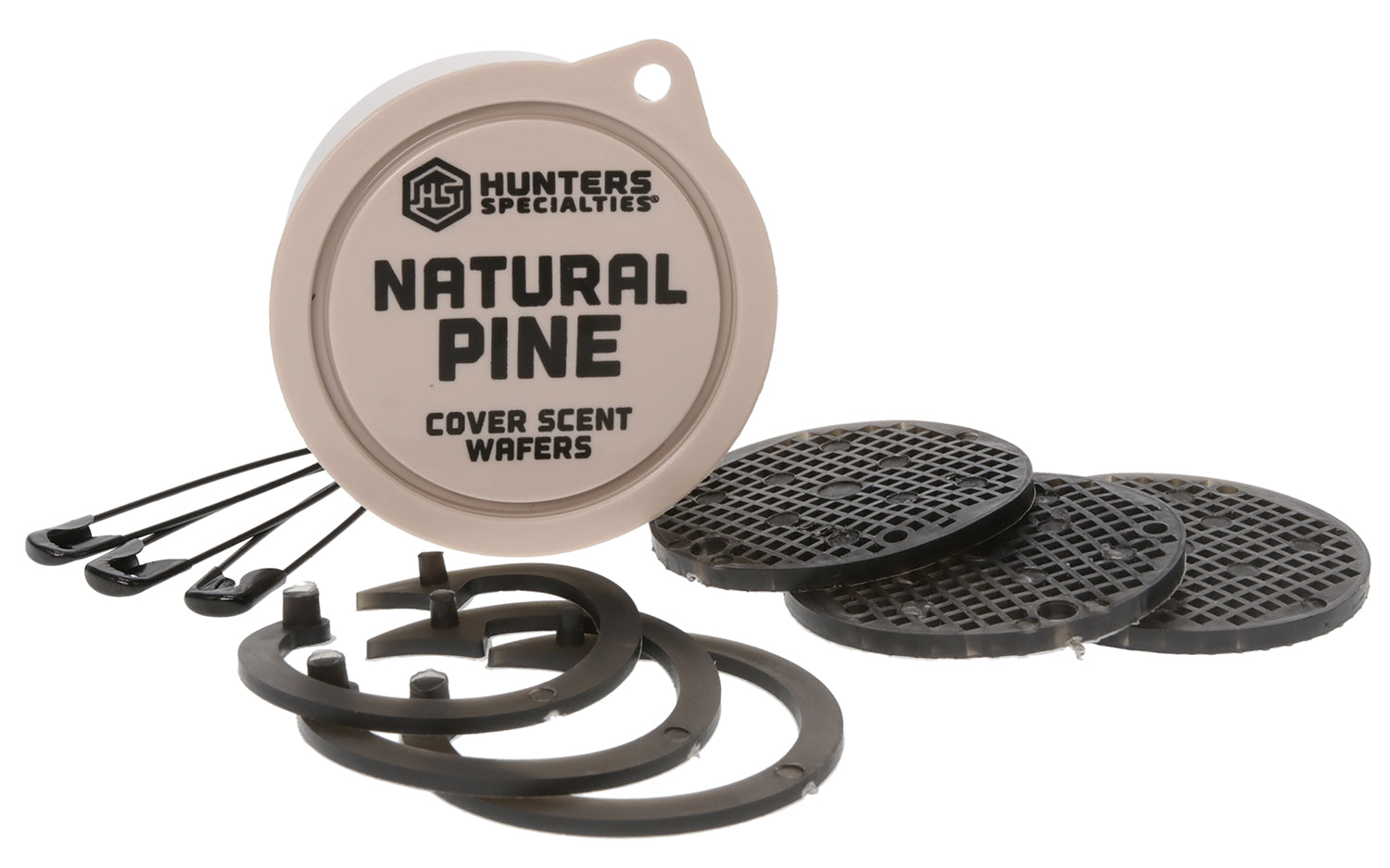 Hunters Specialties 01024 Pine Cover Scent Wafers 3-Pack with Safety Pins