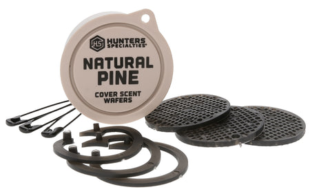 Hunters Specialties 01024 Pine Cover Scent Wafers 3-Pack with Safety Pins