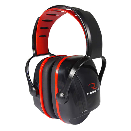 Radians XC0130CS X-Caliber Over-the-Head Earmuff 22 dB Black Youth 1 Pair