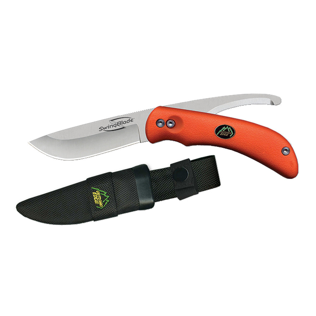Outdoor Edge Swing Blade Hunting Knife Orange AUS-8