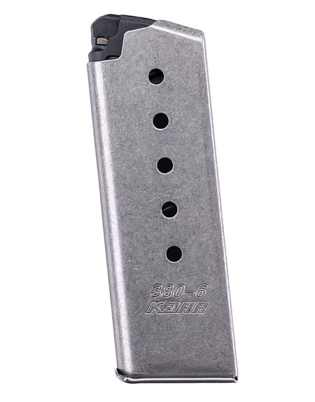 Kahr Arms K386 OEM Stainless 6rd .380 ACP Detachable Magazine for P-Series/CT