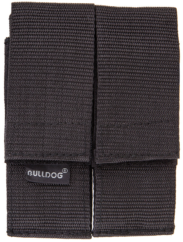 Bulldog WMAGL Double Magazine Holder Black Nylon with Belt Loop
