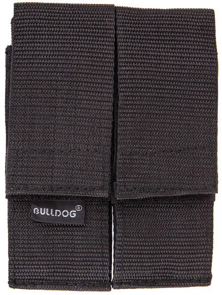 Bulldog WMAGL Double Magazine Holder Black Nylon with Belt Loop